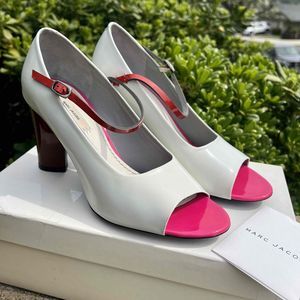 Marc Jacobs White and Pink Heels